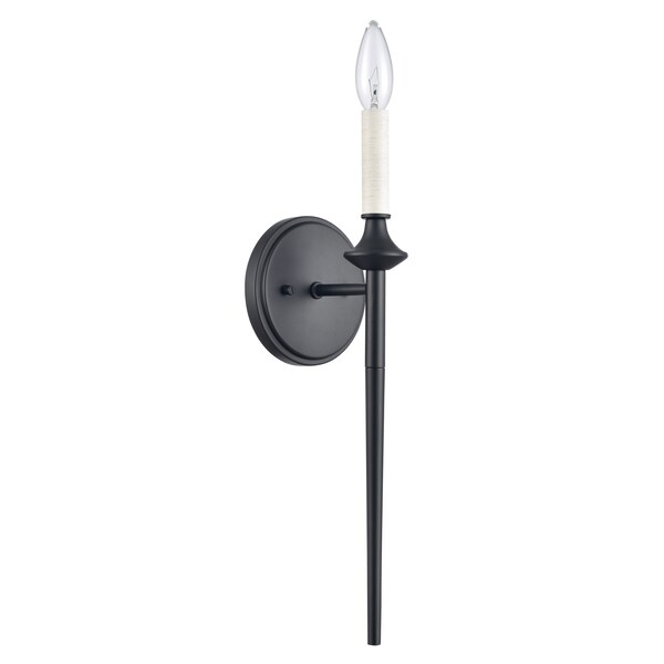 Solomon 1675'' High 1Light Sconce, Matte Black